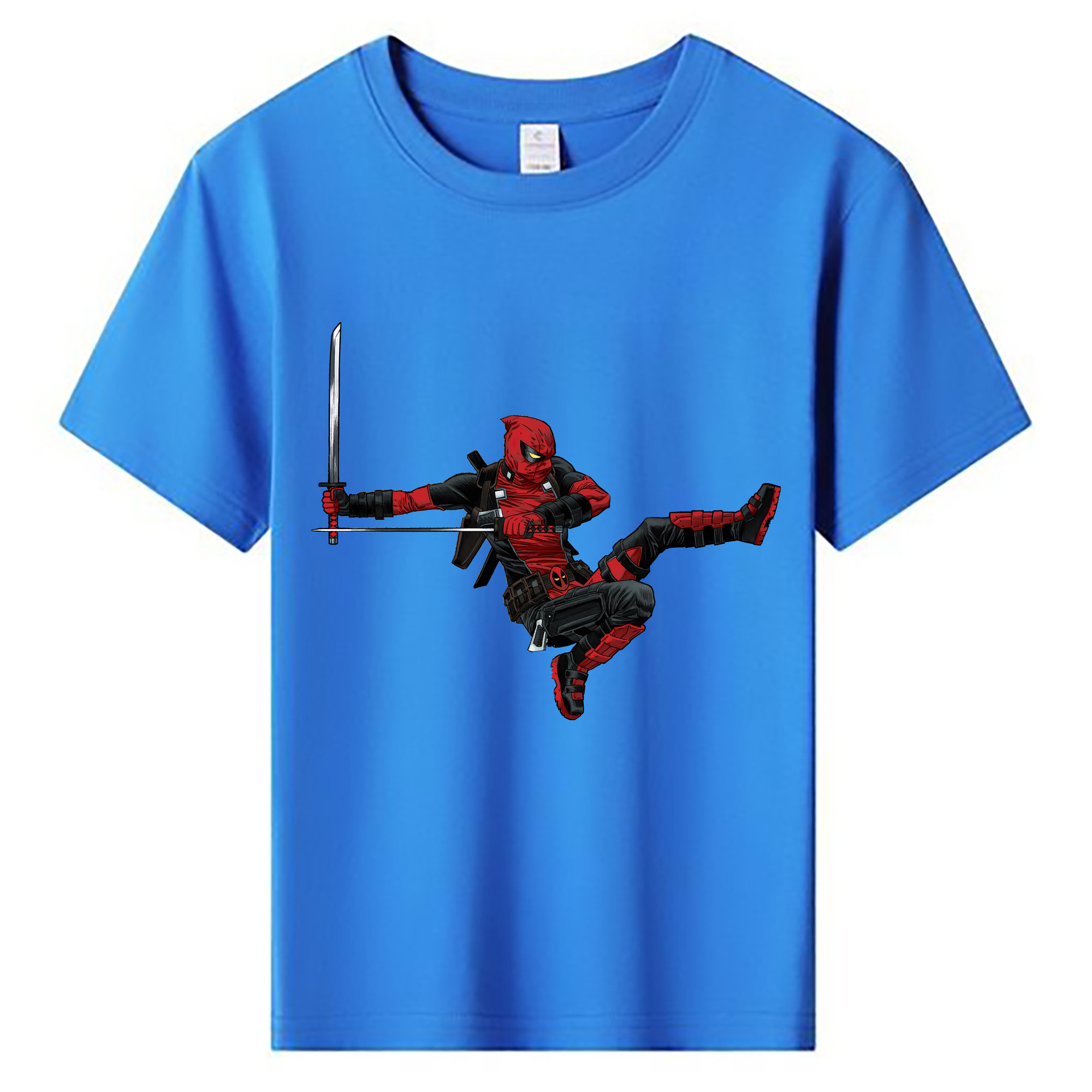 （画像用） Deadpool デッドプール 綿100％キッズTシャツ（フロントプリント）